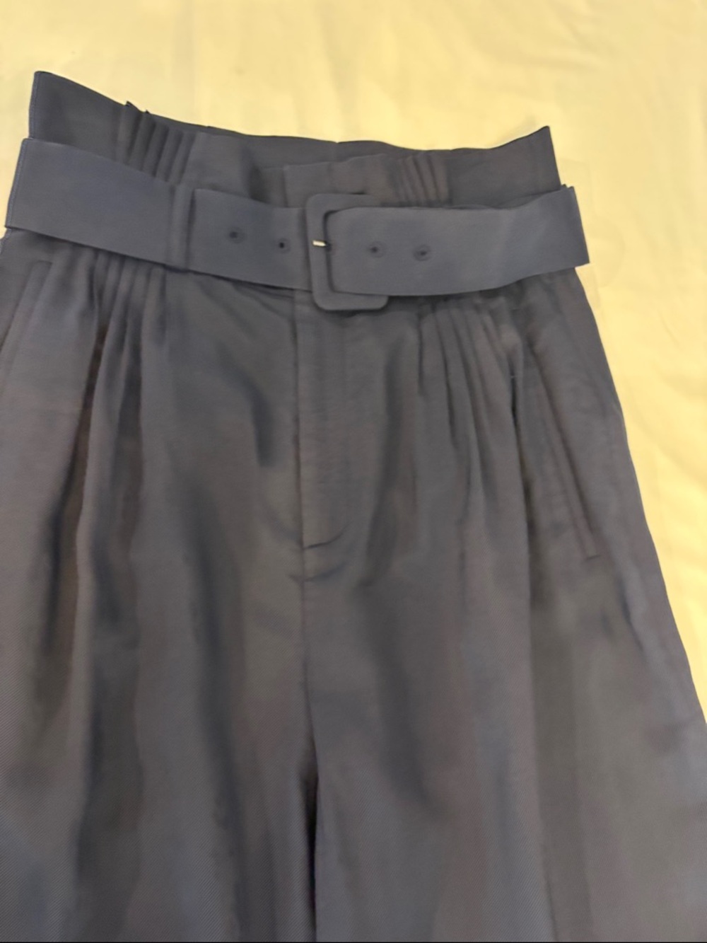 Ted Baker Navy Wide-Leg Women's Ankle Pants - size 2 - Picture 5 of 10